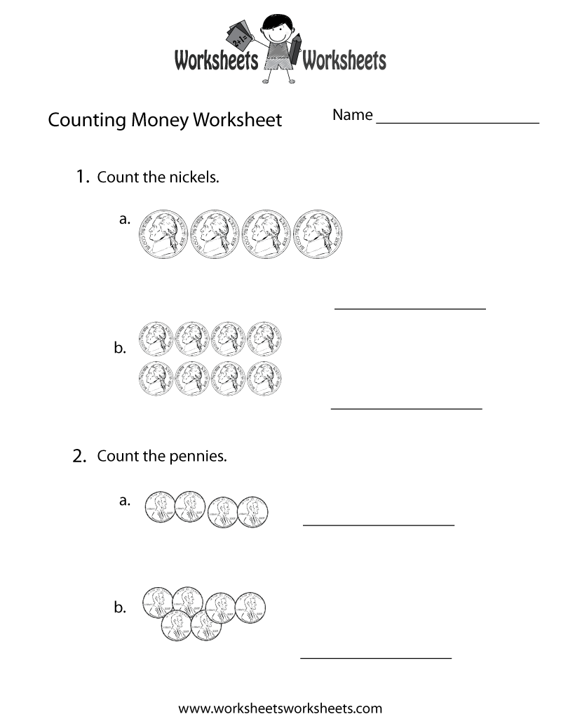 Counting Money Practice Worksheets