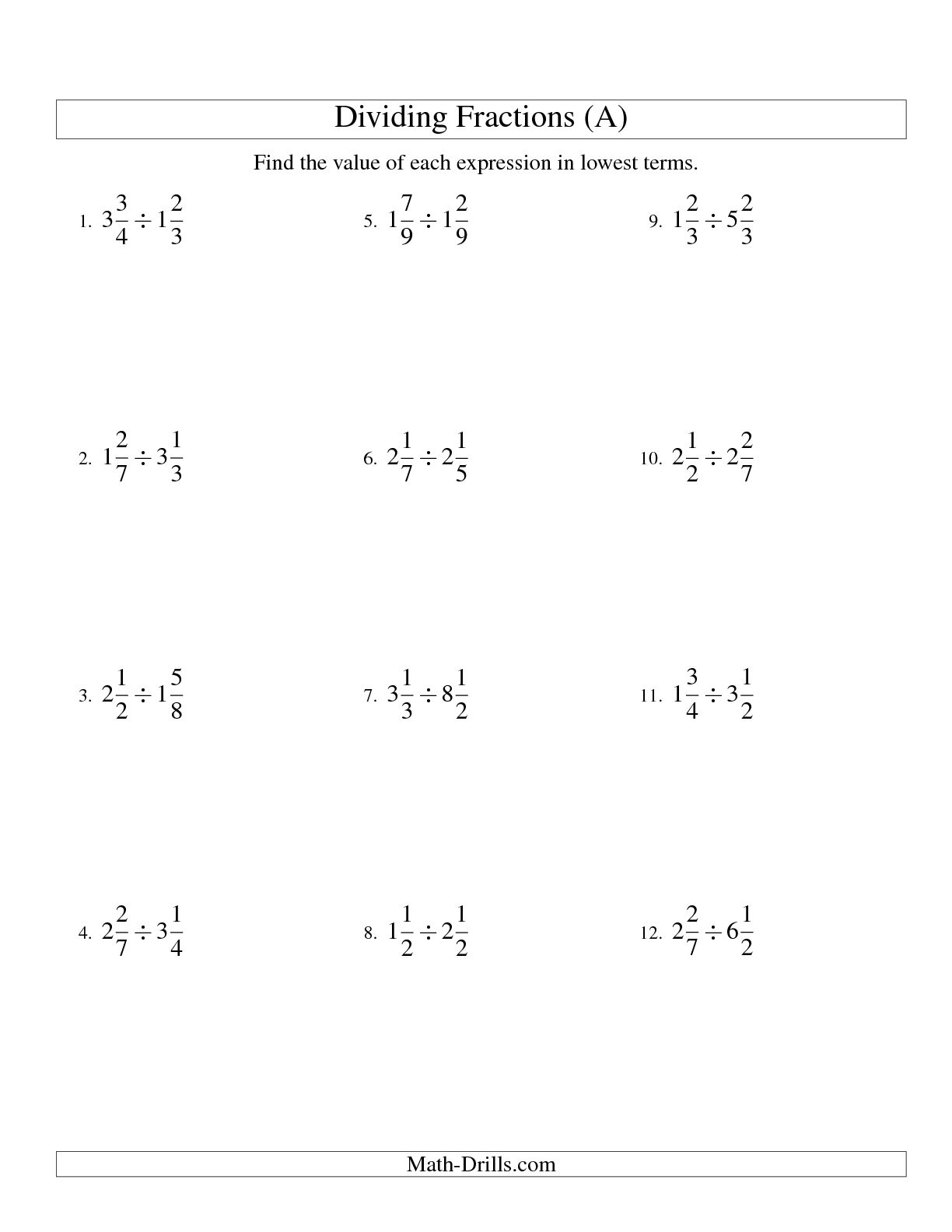 dividing-mixed-number-by-fractions-worksheets-math-worksheets-mathsdiary