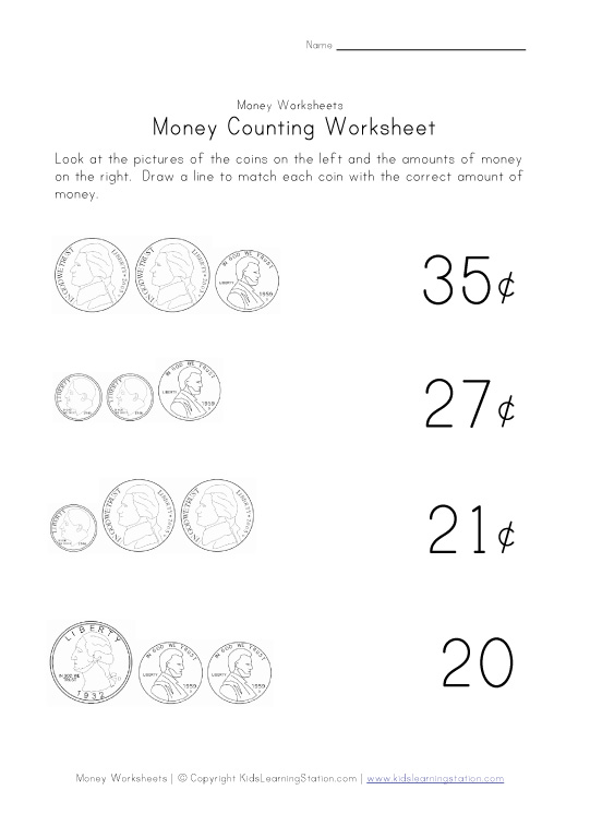 Printable Money Worksheets