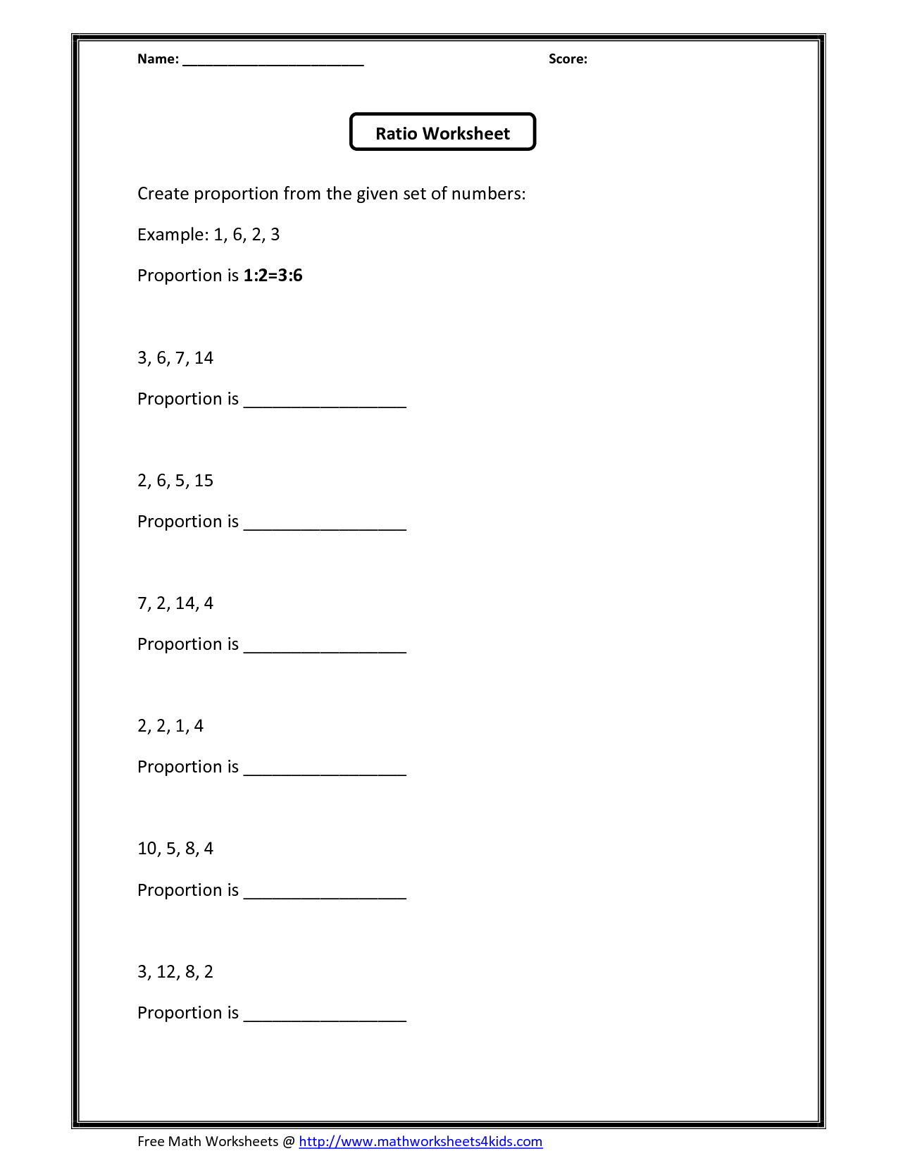 12 Best Images of Solving Proportions Worksheet - Solving Ratios and