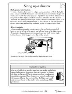14 Best Images of Sun And Shadows Kindergarten Worksheets - Shadow
