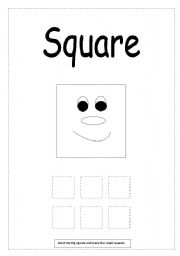 Square Shape Tracing Worksheets