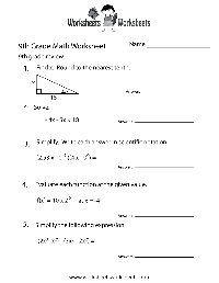 9th Grade Math Worksheets Printable
