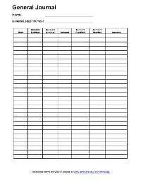 Free Printable Accounting Journal Forms