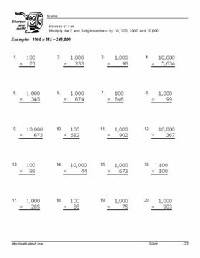 Printable Multiplication Worksheets for 5th Grade Math