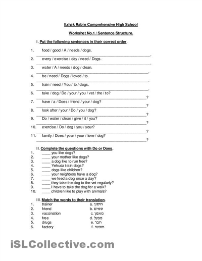 Sentence Worksheet Category Page 3 - worksheeto.com