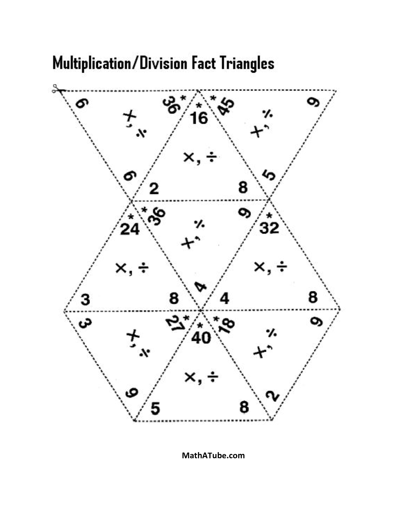 fact-family-worksheets