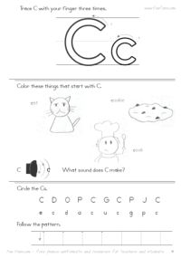 Phonics Worksheets for 3 Year Olds