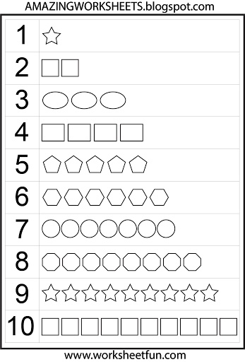 15 Best Images of Number Recognition Worksheets 1 10 ...