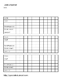 IEP Goals Data Collection Sheet Template