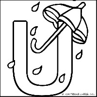 Letter U Coloring Pages Printable