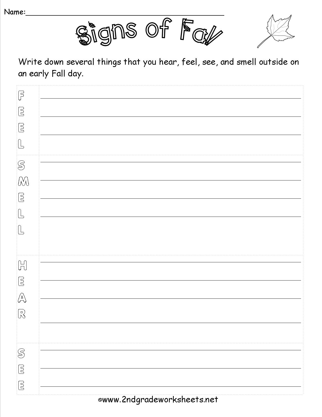 12 Best Images of Fall Writing Worksheets - Kindergarten Fall Writing
