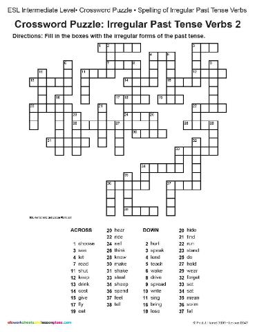 Latin I Verb Crossword 84