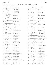 Chemistry Writing Chemical Formulas