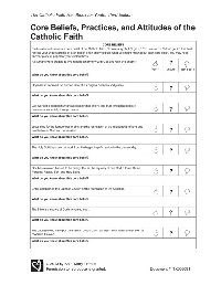 Core Values and Beliefs Worksheet