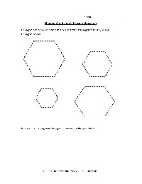 Hexagon Preschool Shapes Tracing Worksheet