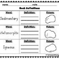 Sedimentary Rocks Worksheets for Kids