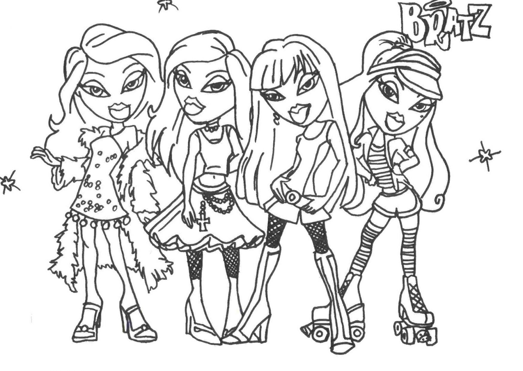 Bratz Girls Coloring Pages
