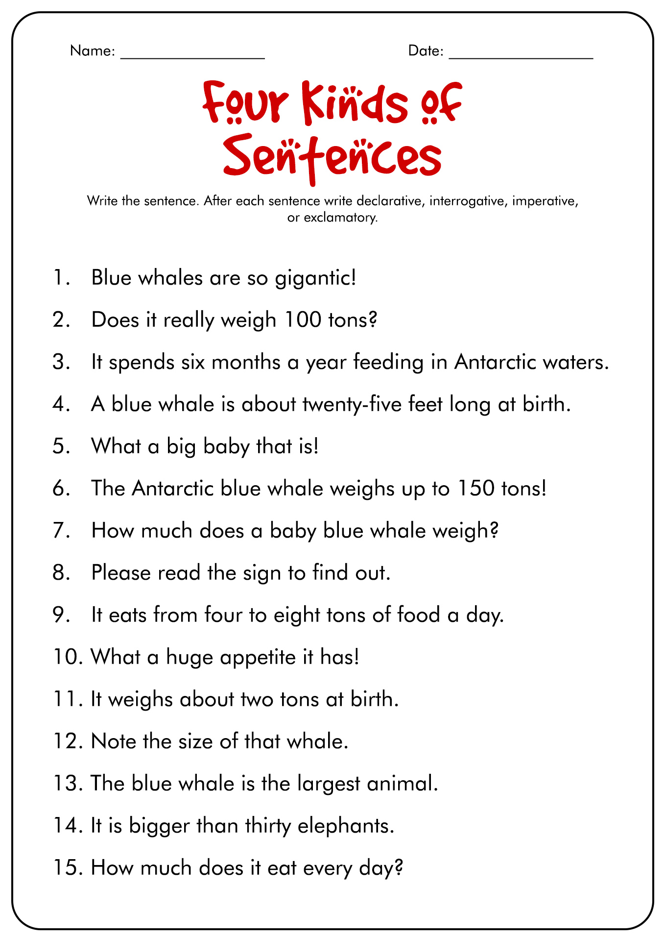 11-best-images-of-four-types-of-sentences-worksheets-four-sentence