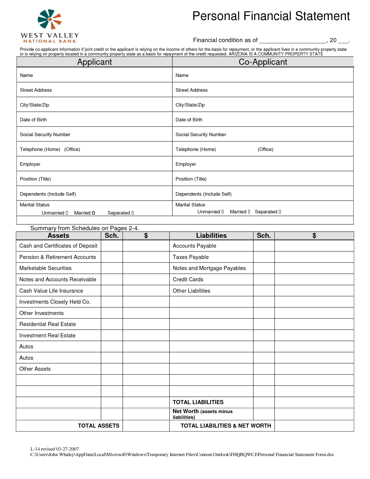 Free Printable Personal Finance Worksheets