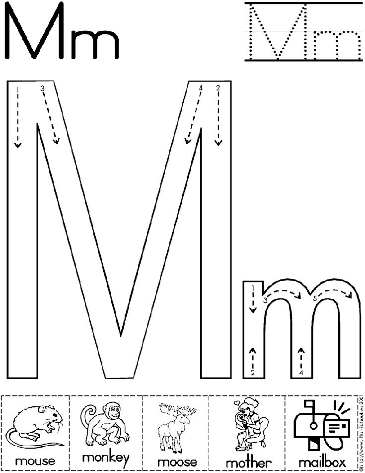 7 Best Images of Letter M Words Worksheet - Preschool Worksheets Letter