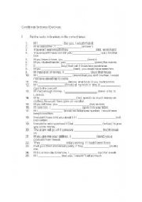 Conditional Sentences Worksheets PDF