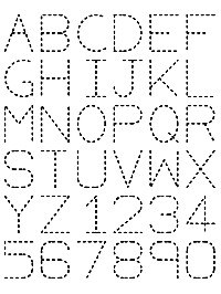 Free Printable Traceable Alphabet Letters