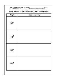 Measuring Angles Worksheets