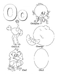 Preschool Letter O Coloring Pages