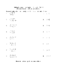 Solving Equations by Substitution Worksheet