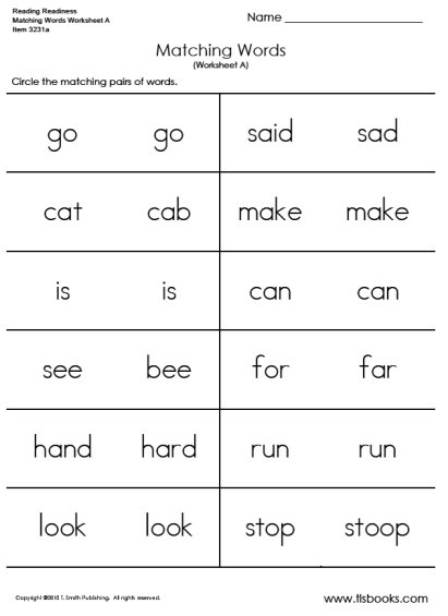 16 Best Images of 1st Grade Matching Worksheets - Free Printable Time