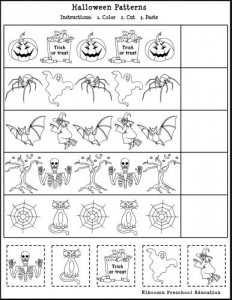  Printable Halloween Math Kindergarten Worksheets