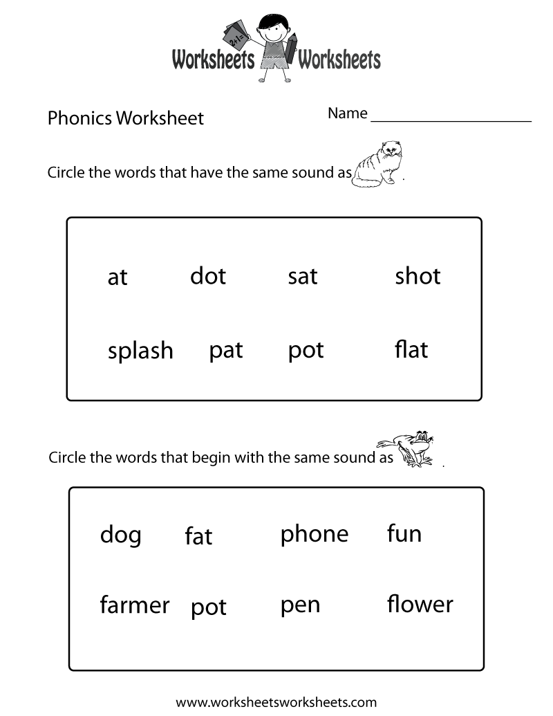  Printable Kindergarten Reading Worksheets