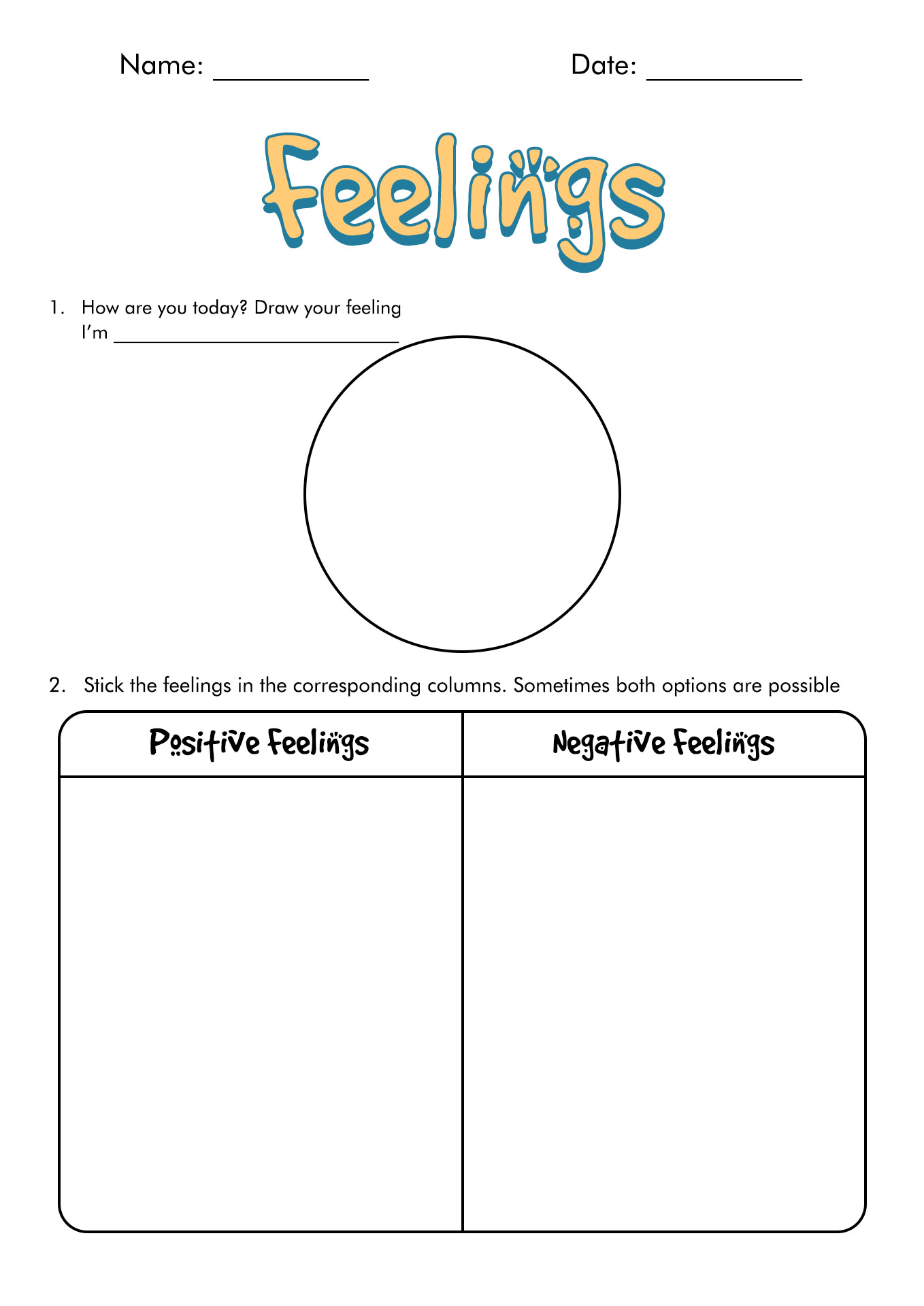 identifying-feelings-worksheets