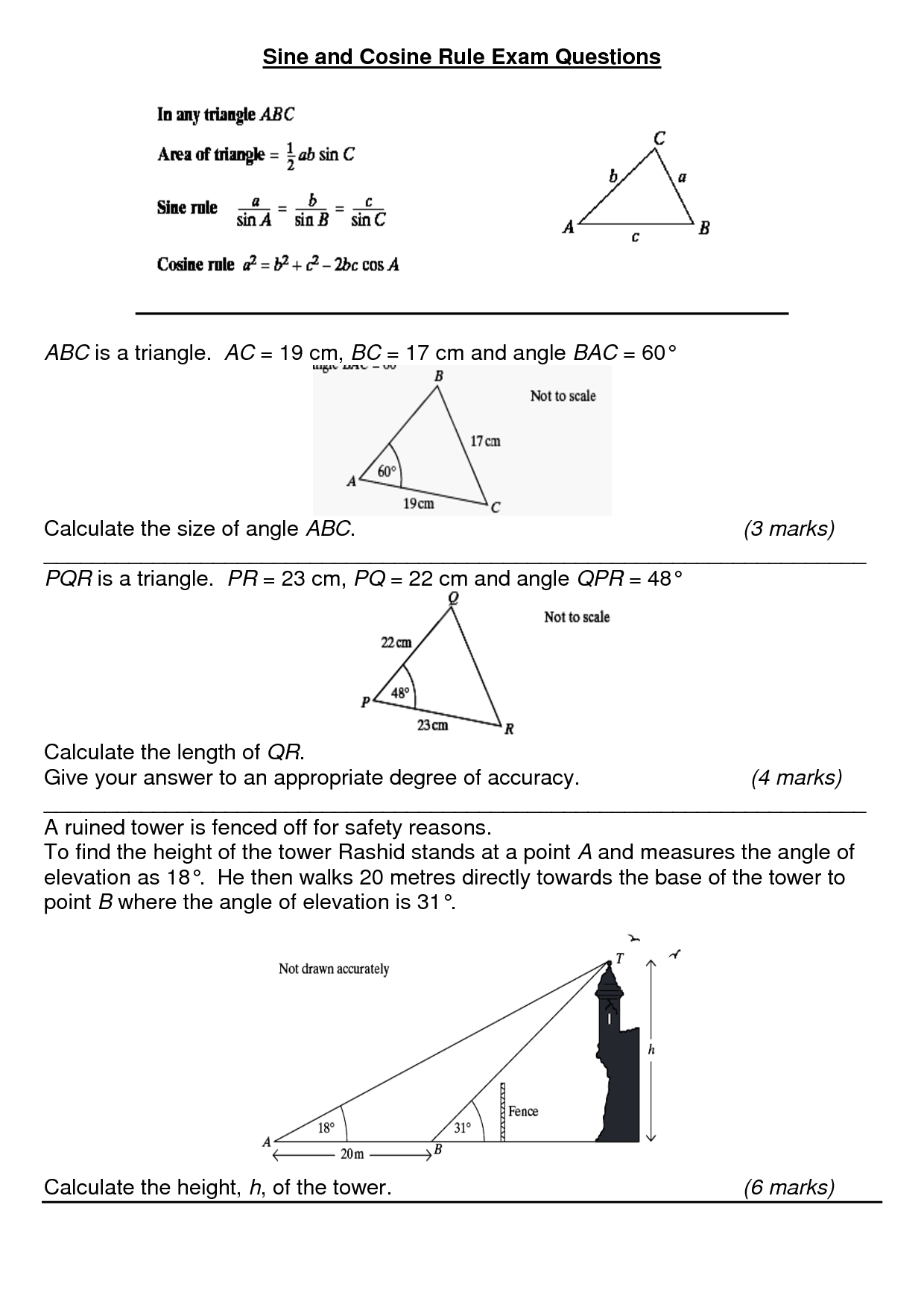 law-of-sine-and-cosine-review-worksheet-handmadely