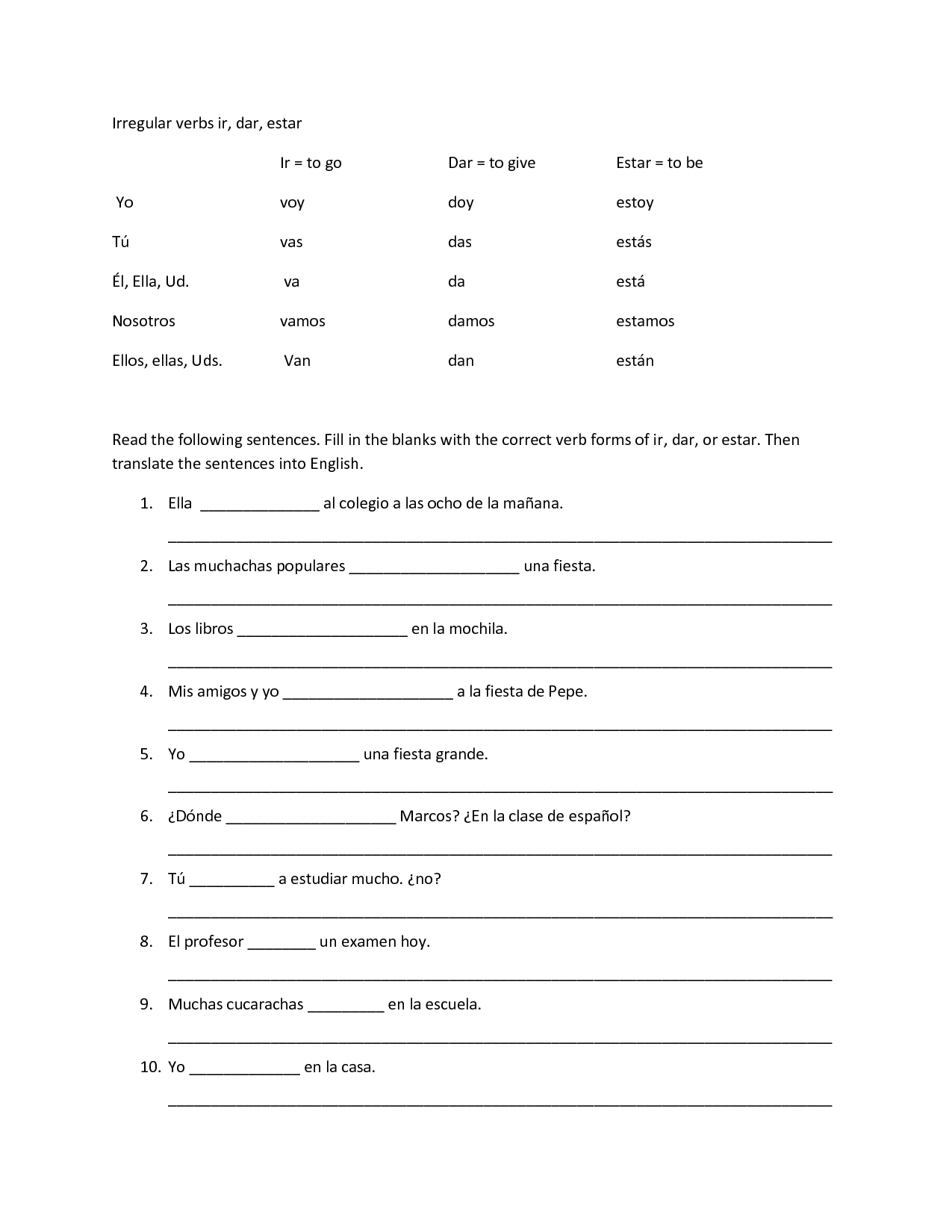 16 Best Images Of Irregular Verbs Worksheets Middle School Free Printable Irregular Verbs