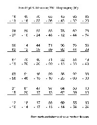 Double-Digit Addition and Subtraction with Regrouping Worksheets
