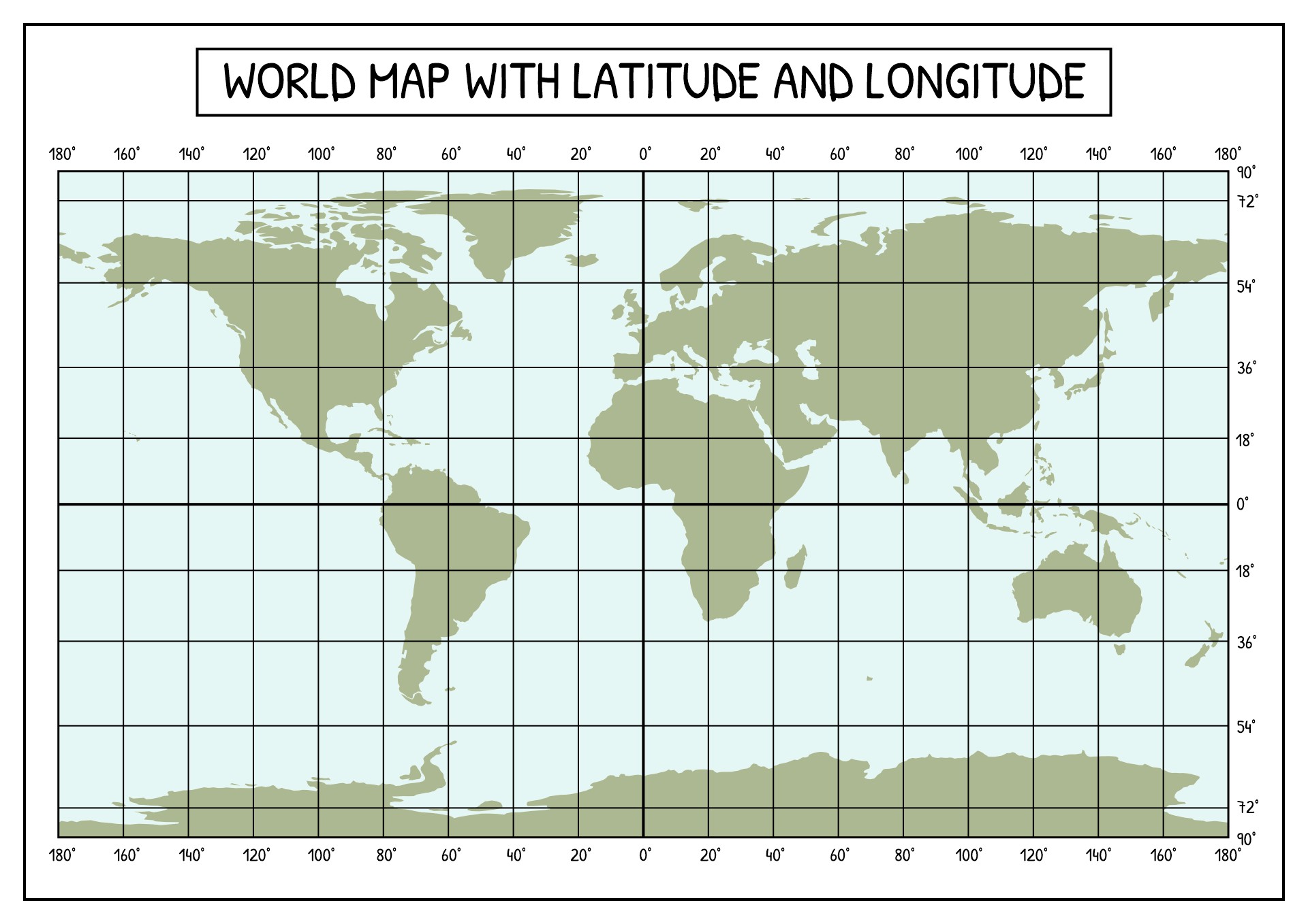 Longitude And Latitude Worksheet