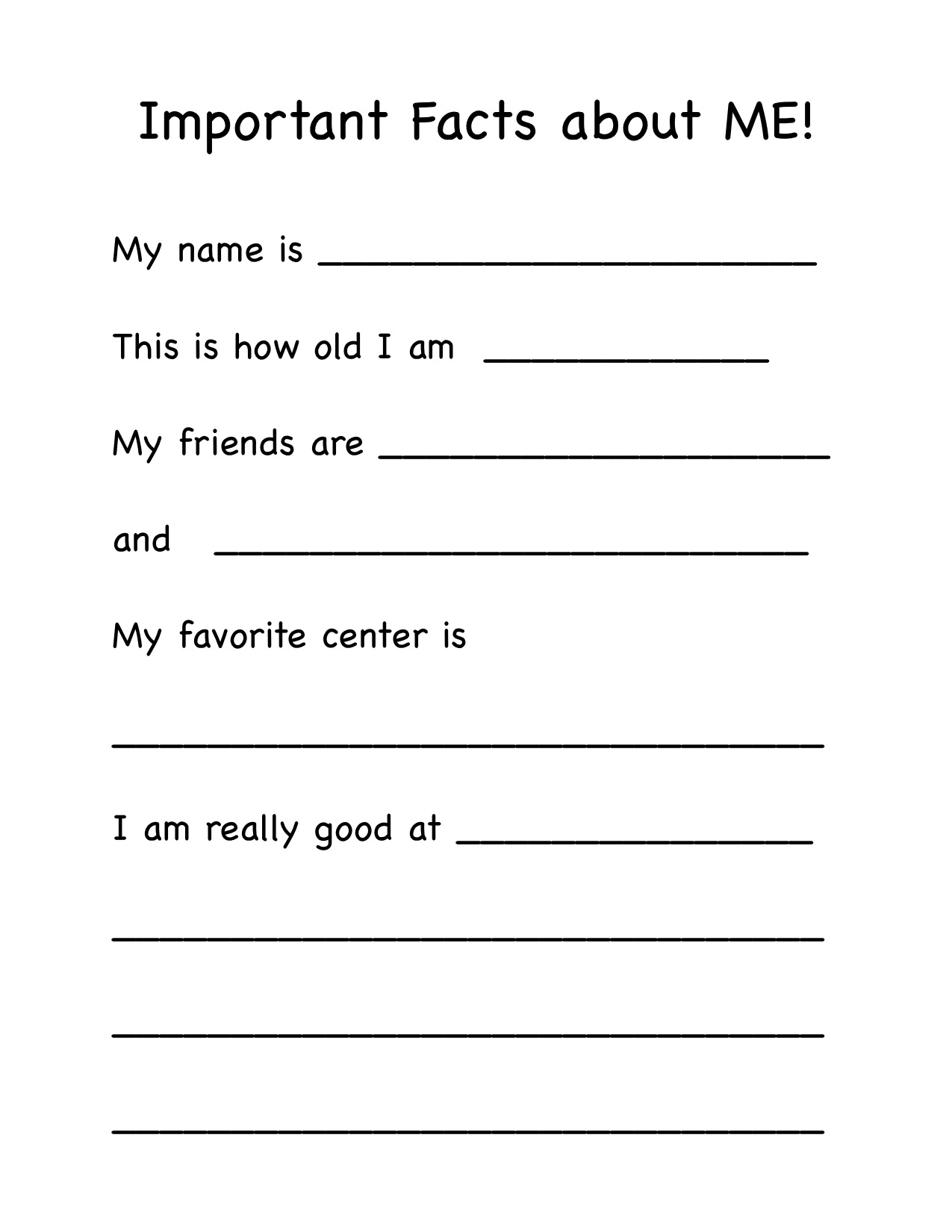 14 Best Images of School Worksheet Template - Kindergarten Writing