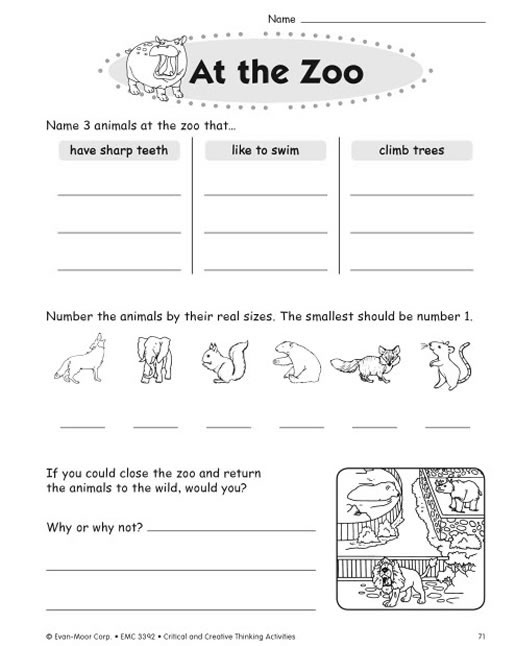 Critical Thinking Skills Worksheet