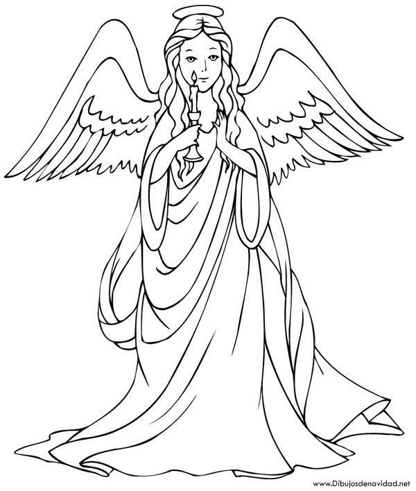  Angel Coloring Pages