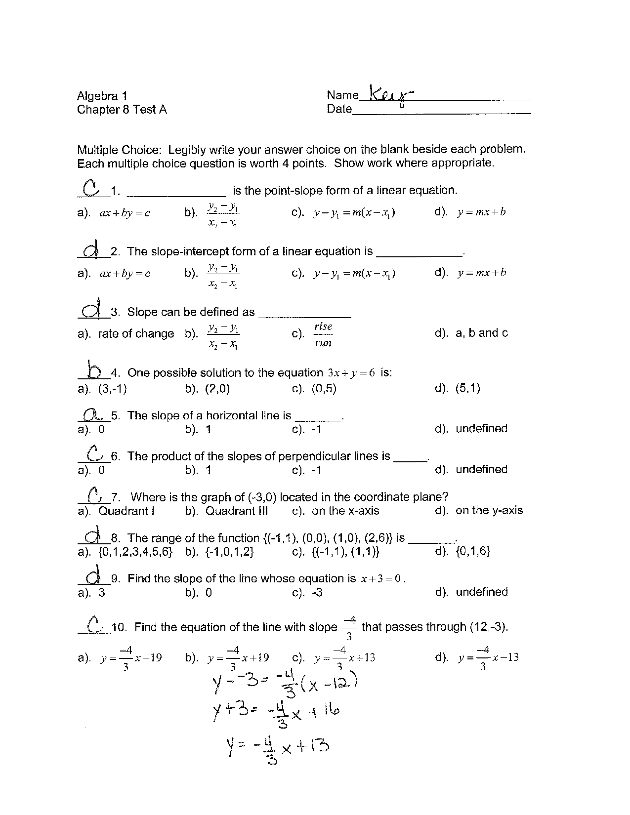 Mcgraw Hill Algebra 1 Test - algebra 1 teacher edition ebayalgebra
