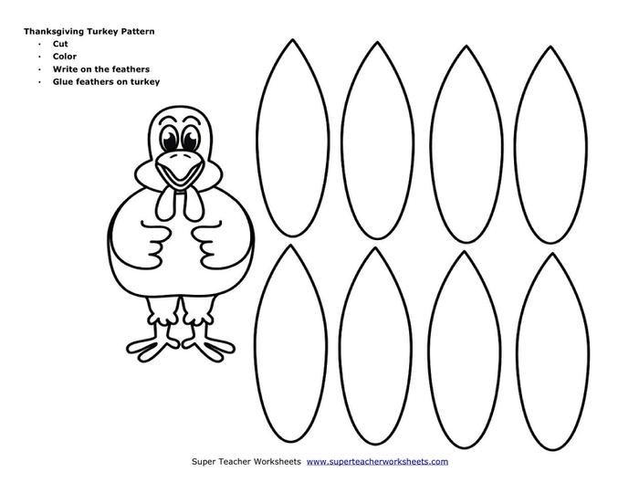 Thanksgiving Turkey Feather Pattern