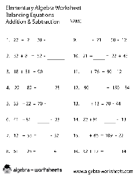 Free Addition and Subtraction Worksheet