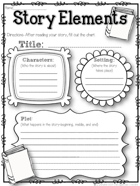 2nd Grade Story Elements Graphic Organizer