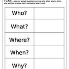 5 W's and H Graphic Organizer