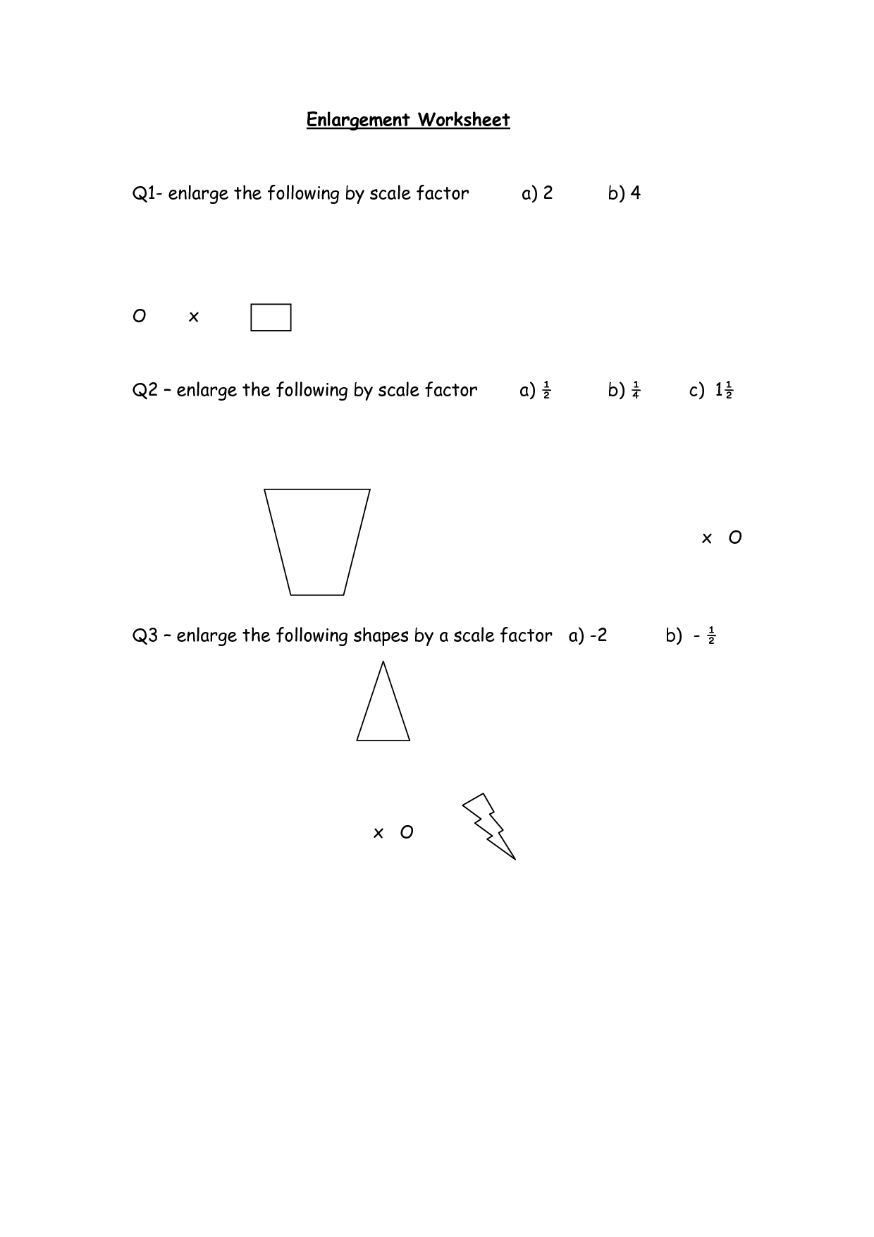 8 Best Images of Scale Factor Worksheets - Enlargements Scale Factor