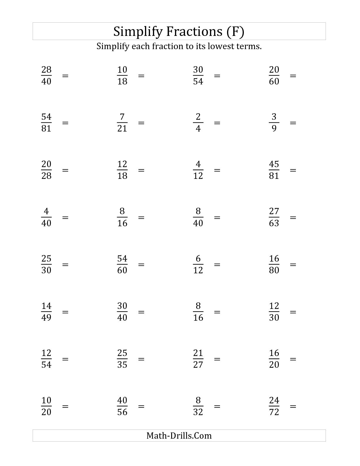 Worksheets For Equivalent Fractions Including Mixed Numbers And Improper Fractions