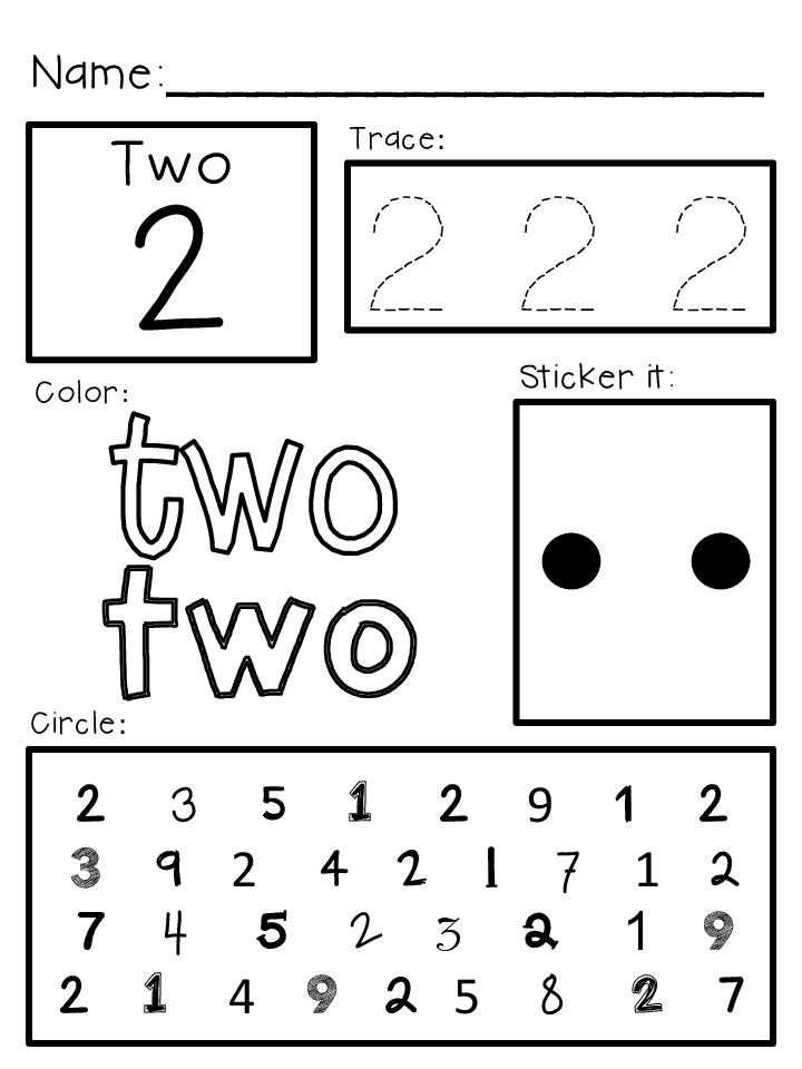 Pre K Math Worksheets Numbers