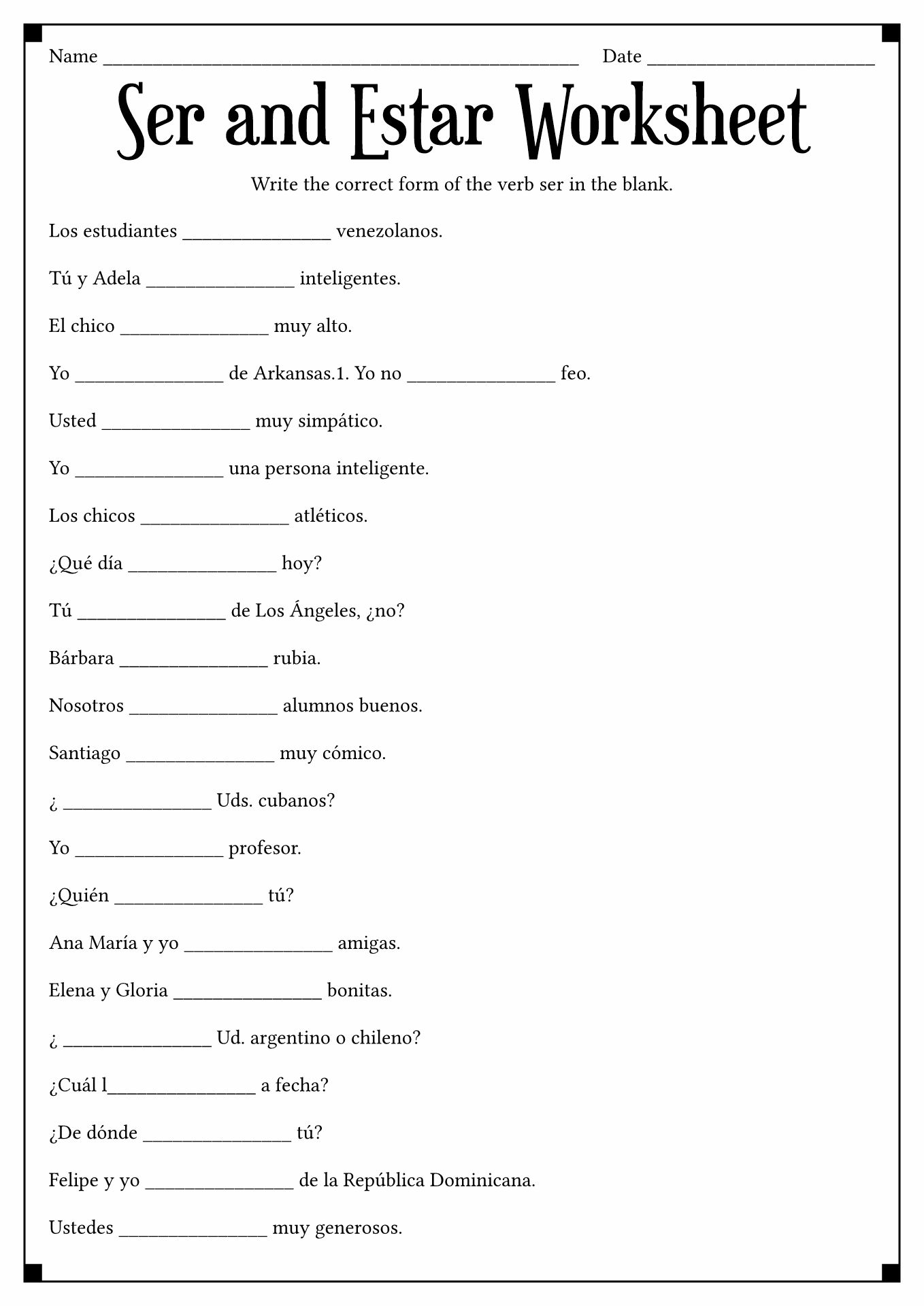 17 Best Images of A Personal In Spanish Worksheet Pinterest Spanish